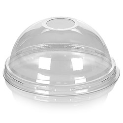 Καπάκι Pet 90mm Πομπέ Για Χάρτινα Ποτήρια 12-16oz 100τεμ.
