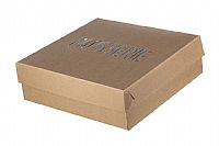 Κουτιά Ζαχαροπλαστικής Με Επίστρωση PE Craft Patisserie Design Με Παράθυρο 10kg (διάφορες διαστάσεις)