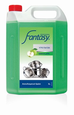 Fantasy Professional Υγρό Πιάτων Πράσινο Μήλο 4L 