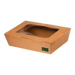 Σκεύος Φαγ. Craft  900ml (15x11.6x4.8) Με Ενσ/νο Καπάκι Παρ/μο PET 50τεμ.