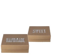 Κουτί Ζαχαροπλαστείου Craft με Εσωτερική Επένδυση ΡΕ & ΡΕΤ Παράθυρο 10kg