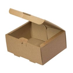 ΚΟΥΤΙ ΦΑΓΗΤΟΥ ΜΕ ΚΥΜΑΤΟΕΙΔΕΣ ΧΑΡΤΙ ΚΡΑΦΤ BURGER ΔΙΠΛΟ (22x12,6x8,3) 100TEM