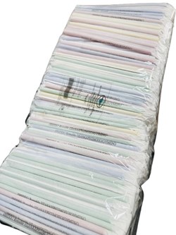 Καλαμάκι Ίσιο Jumbo 225x7mm 1/1 Επαναχ/νο Χρωμ. 1000τμχ χαρτ.