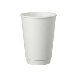 Ποτήρι Χάρτινο 8oz DW Λευκό 25τεμ.